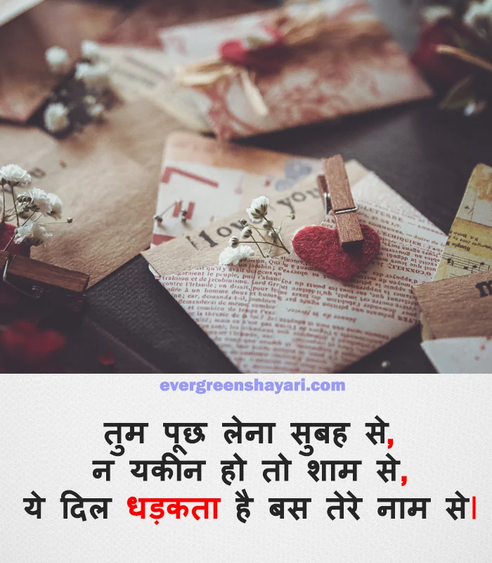99+ Top Level - Love Shayari in Hindi with Emoji | प्यार शायरी हिंदी में| 19 Dhadkan Shayari Image