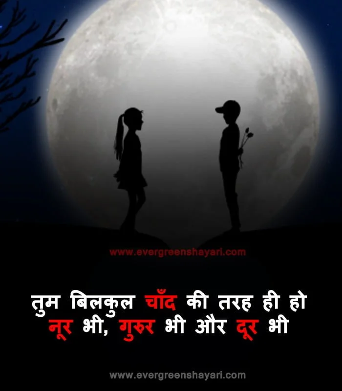 50+Most Popular Love Status in Hindi | Romantic Love Quotes 15 Moon Romantic Status