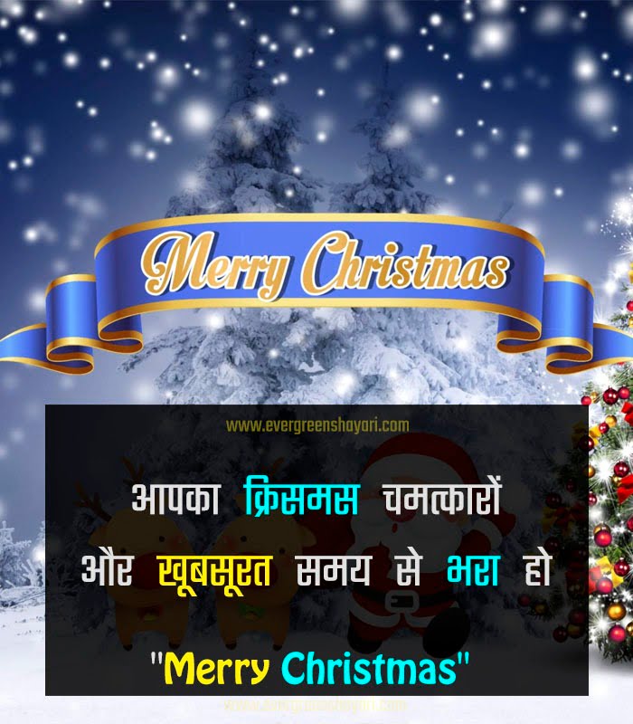 Merry Christmas Wishes 2023 - Christmas Wishes in Hindi 11 Merry Christmas Status