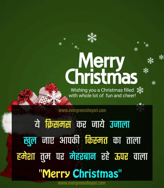 Merry Christmas Wishes 2023 - Christmas Wishes in Hindi 15 Christmas Shayari in Hindi
