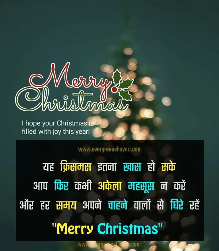 Merry Christmas Wishes 2023 - Christmas Wishes in Hindi 23 Christmas Sandesh Hindi