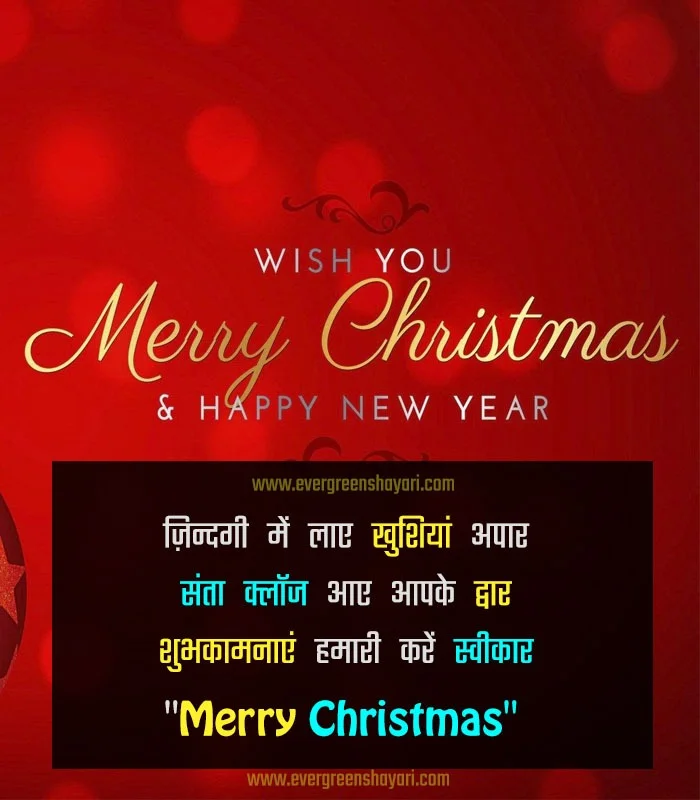 Merry Christmas Wishes 2023 - Christmas Wishes in Hindi 6 Wish You Merry Christmas