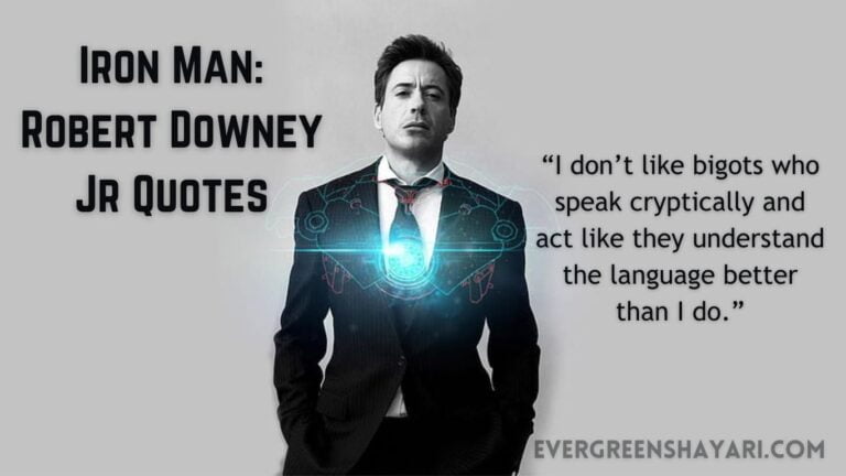 Iron Man: Robert Downey Jr Quotes