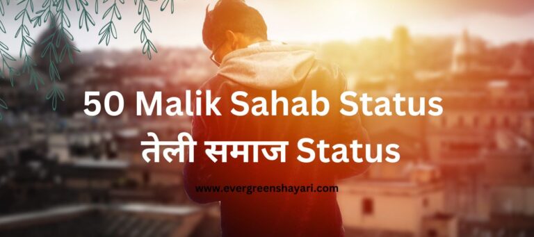 Malik Sahab Status
