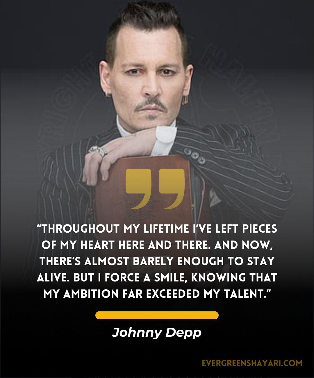 20+ Johnny Depp Quotes About Love “Love is not blind. It simply